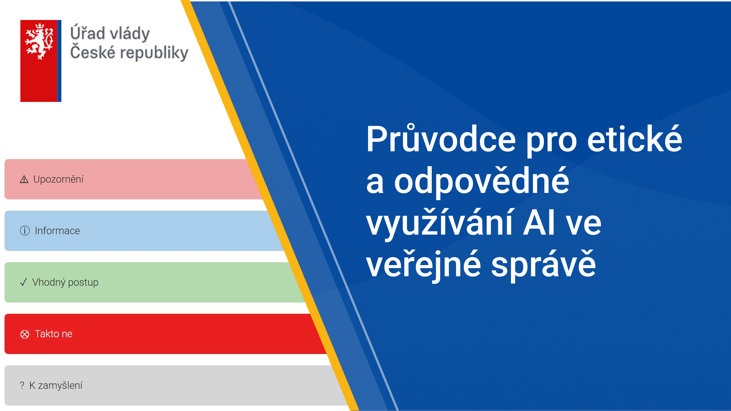 Průvodce pro etické a odpovědné využívání AI ve veřejné správě