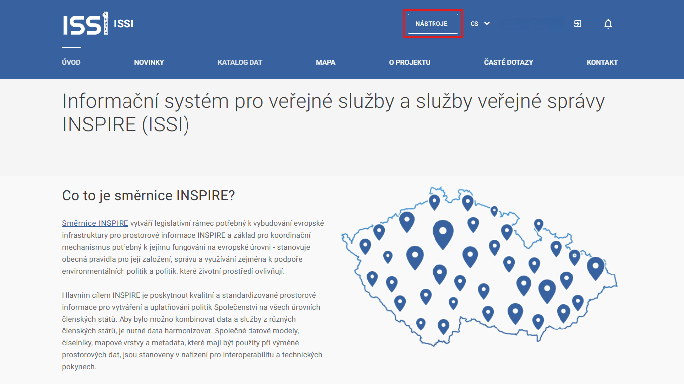 Registrace pro poskytovatele dat do ISSI 4