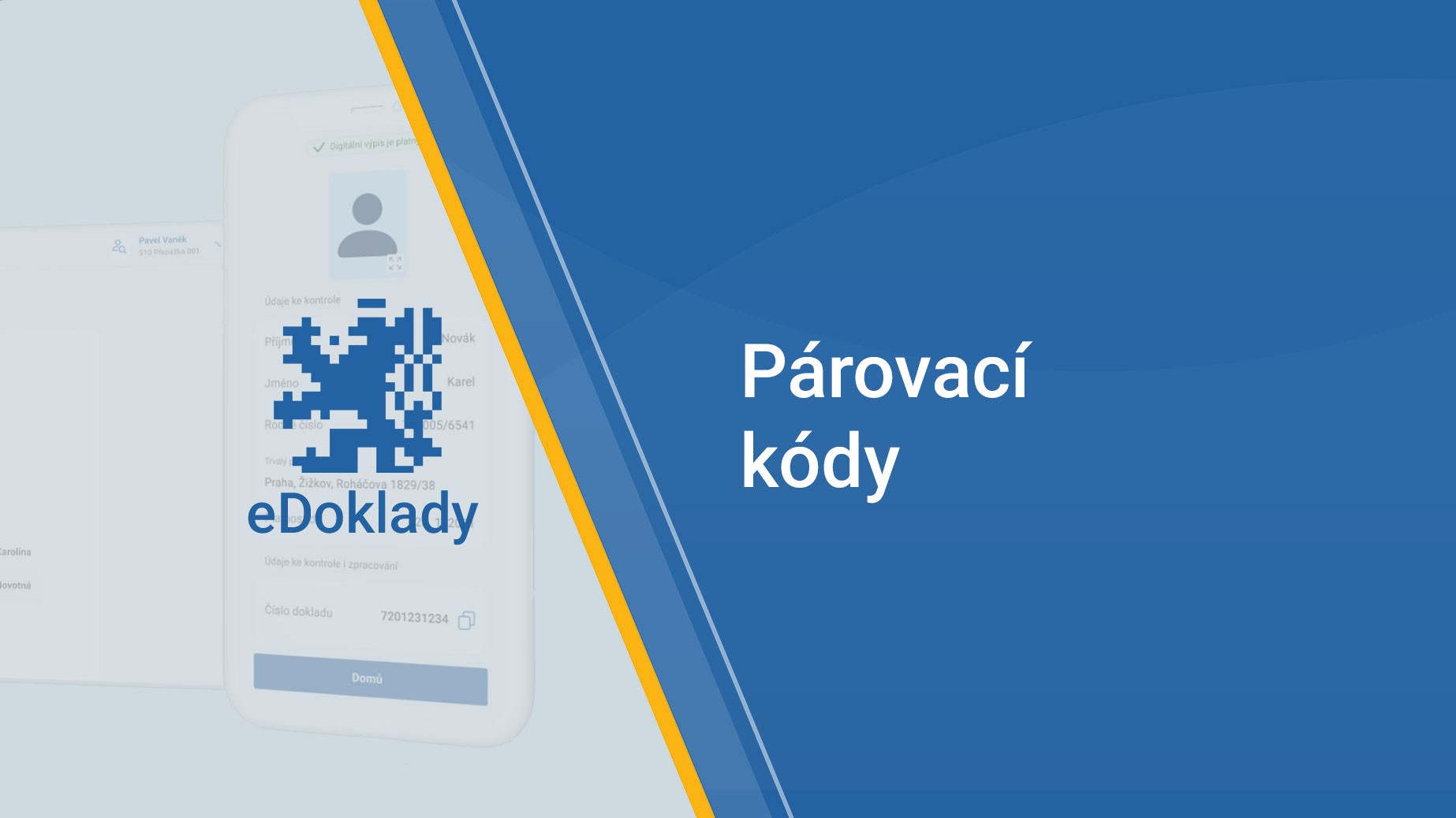 Párovací kódy v systému eDoklady