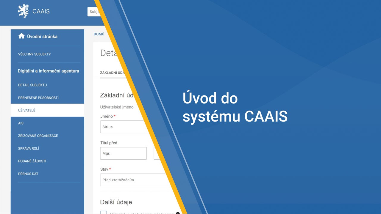 Úvod do systému CAAIS